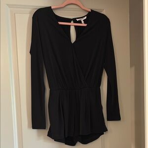 Black Long Sleeve Romper